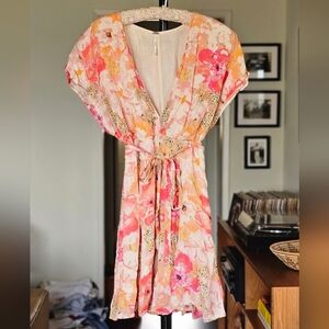 Free People Freddy Tie Mini Dress